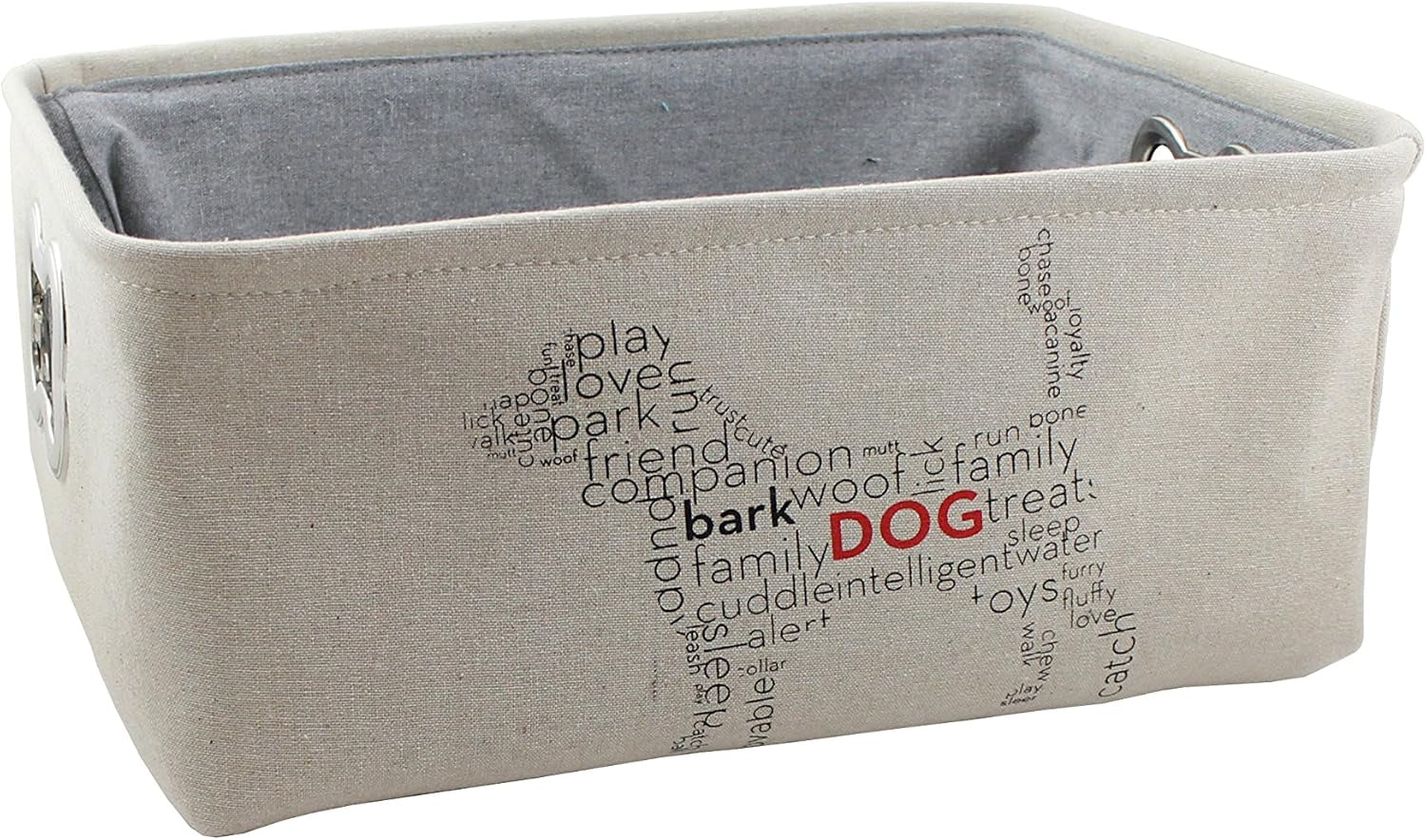 Pet Toy Box, Storage Bin with Handles, Pet Bins Storage Organizer for Dog, Cats and Other Pets